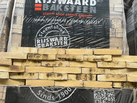 Aqua Geel handvorm waalformaat (kolengestookt)