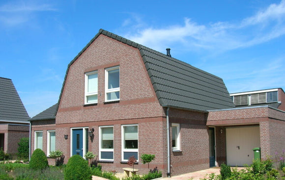 Donkerrood handvorm waalformaat