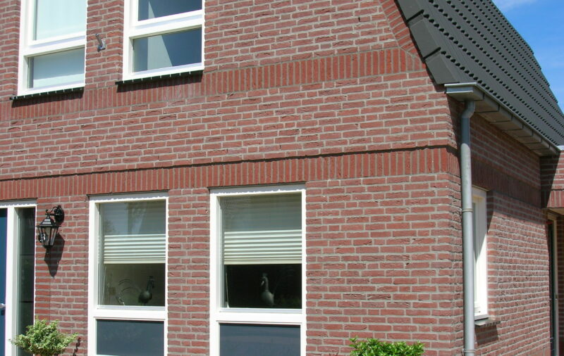 Donkerrood handvorm waalformaat